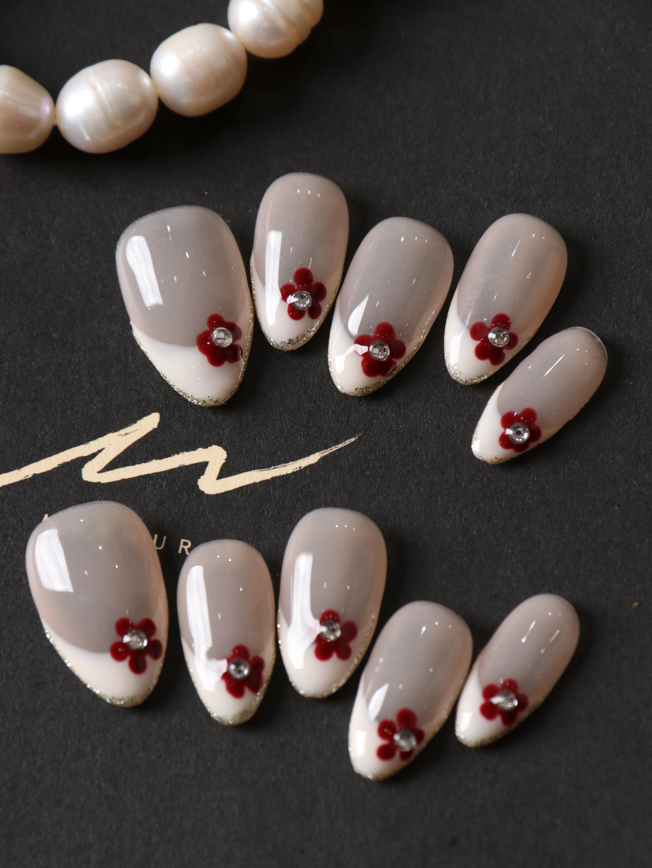 Nail Adhesive Tab - 10Pcs Press on Nails Short White