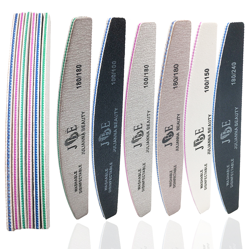 Nail Art Maroon - 10 Pcs Professional Nail File 100