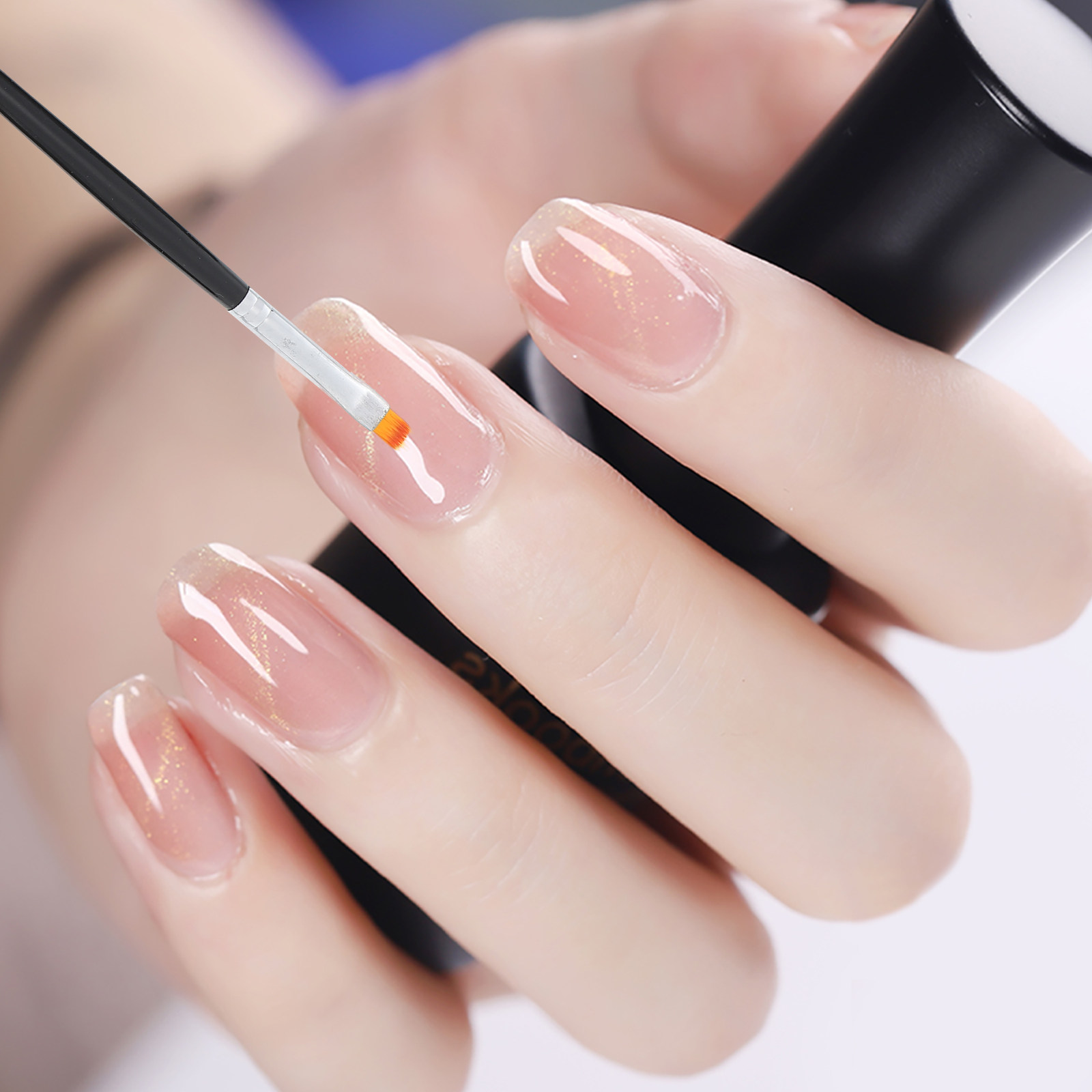 Nail Art Natural - 8Pcs Nail Painting Brushes Set Nail