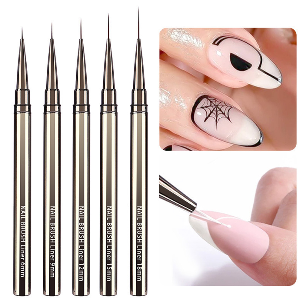 Nail Art Sch - 5-Piece Professional Nail Art Brush Set,