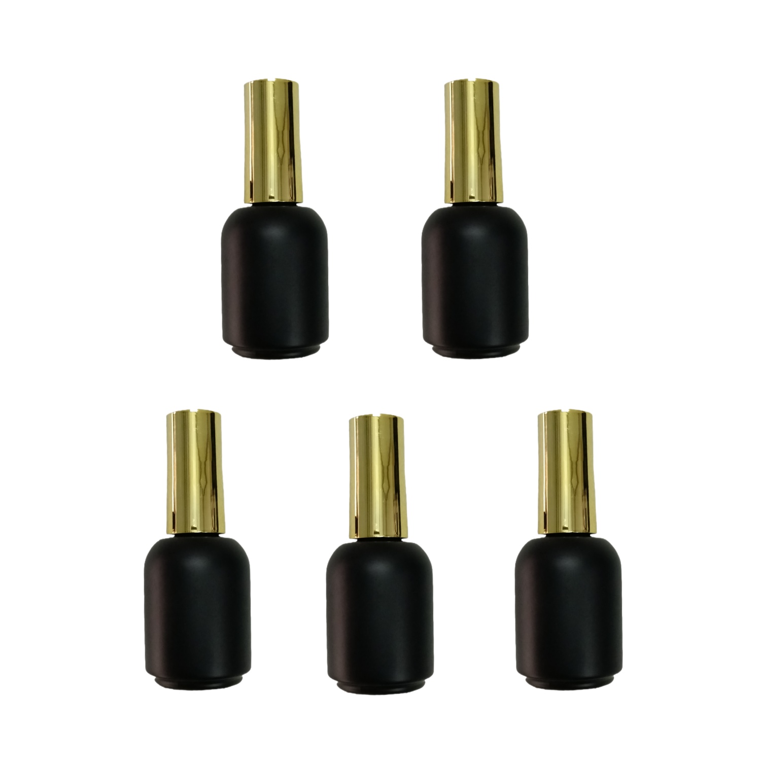 Nail Art Sch - 20ML 5 pieces Empty Black glass