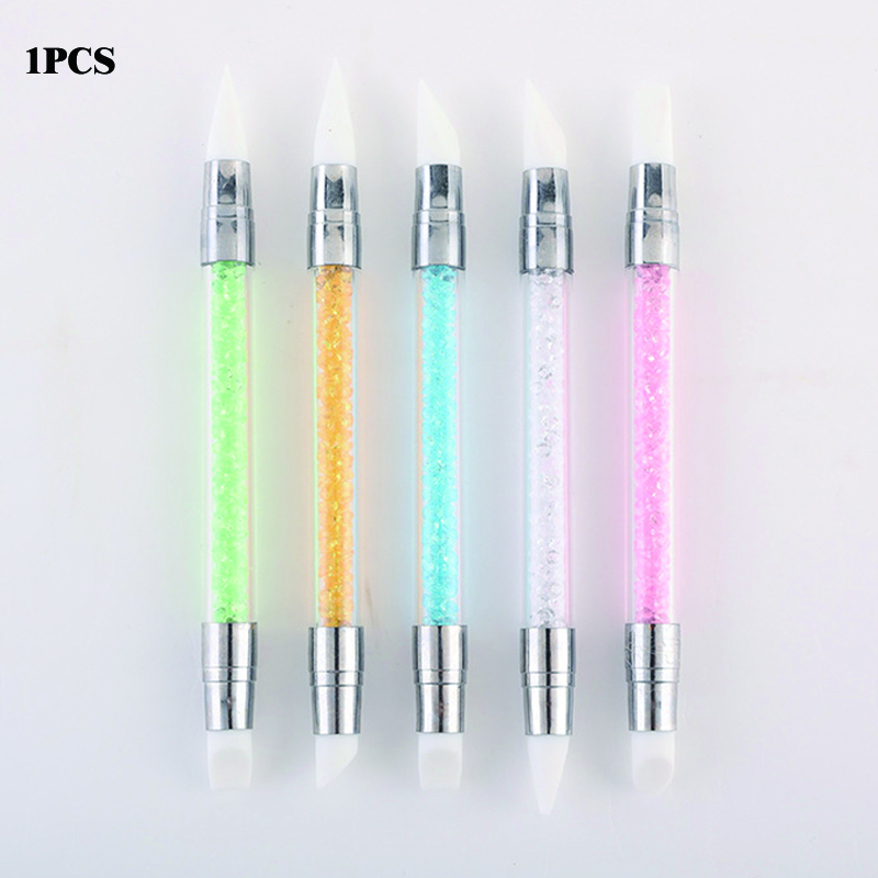 Nail Art Sch - Dual-Head Silicone Nail Art Pen, Sticker