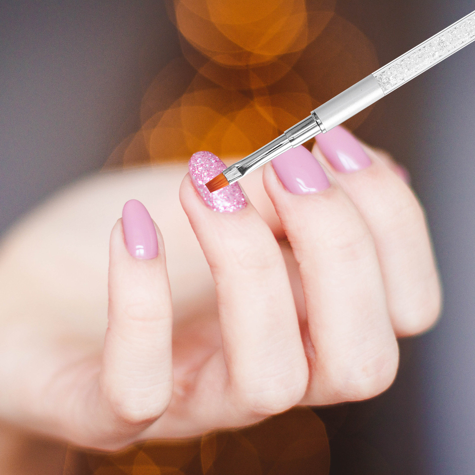 Nail Art Natural - Pen Nail Art Brush with Crystal