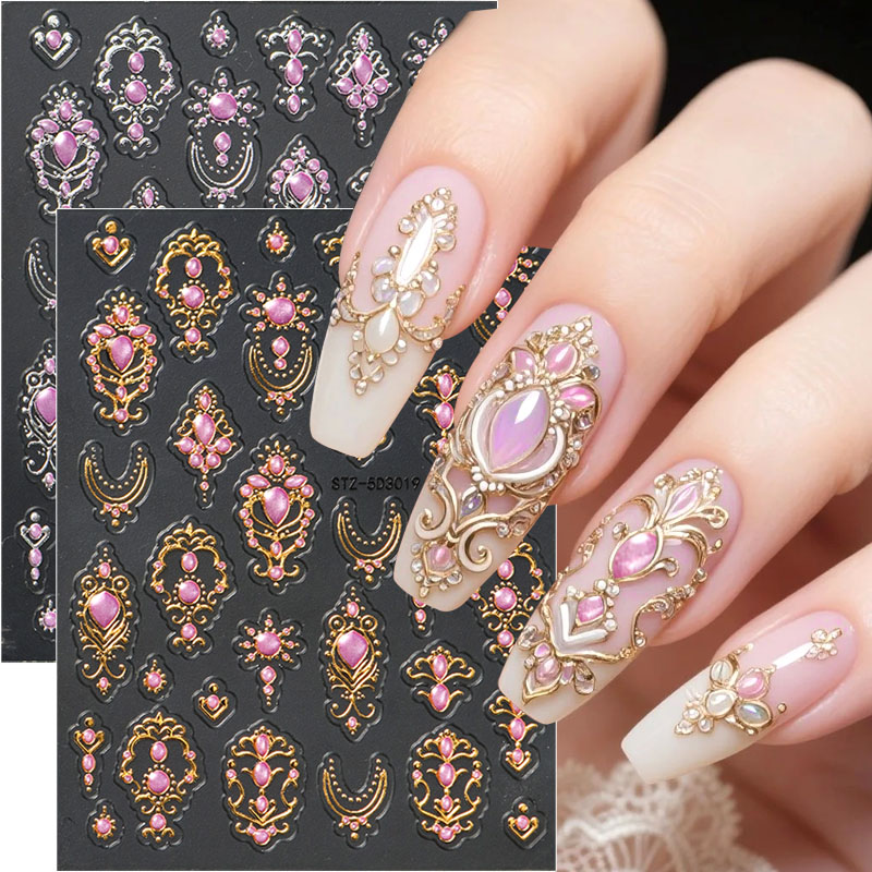 Nail Art Vampire - 5D Bronzing Jewelry Nail Stickers Sparkling