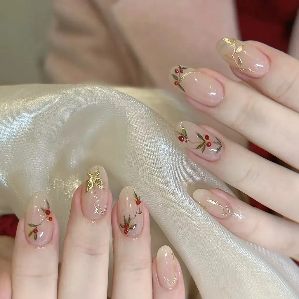 Nail Art Red - Chinese Acacia Red Bean Handmade Wear