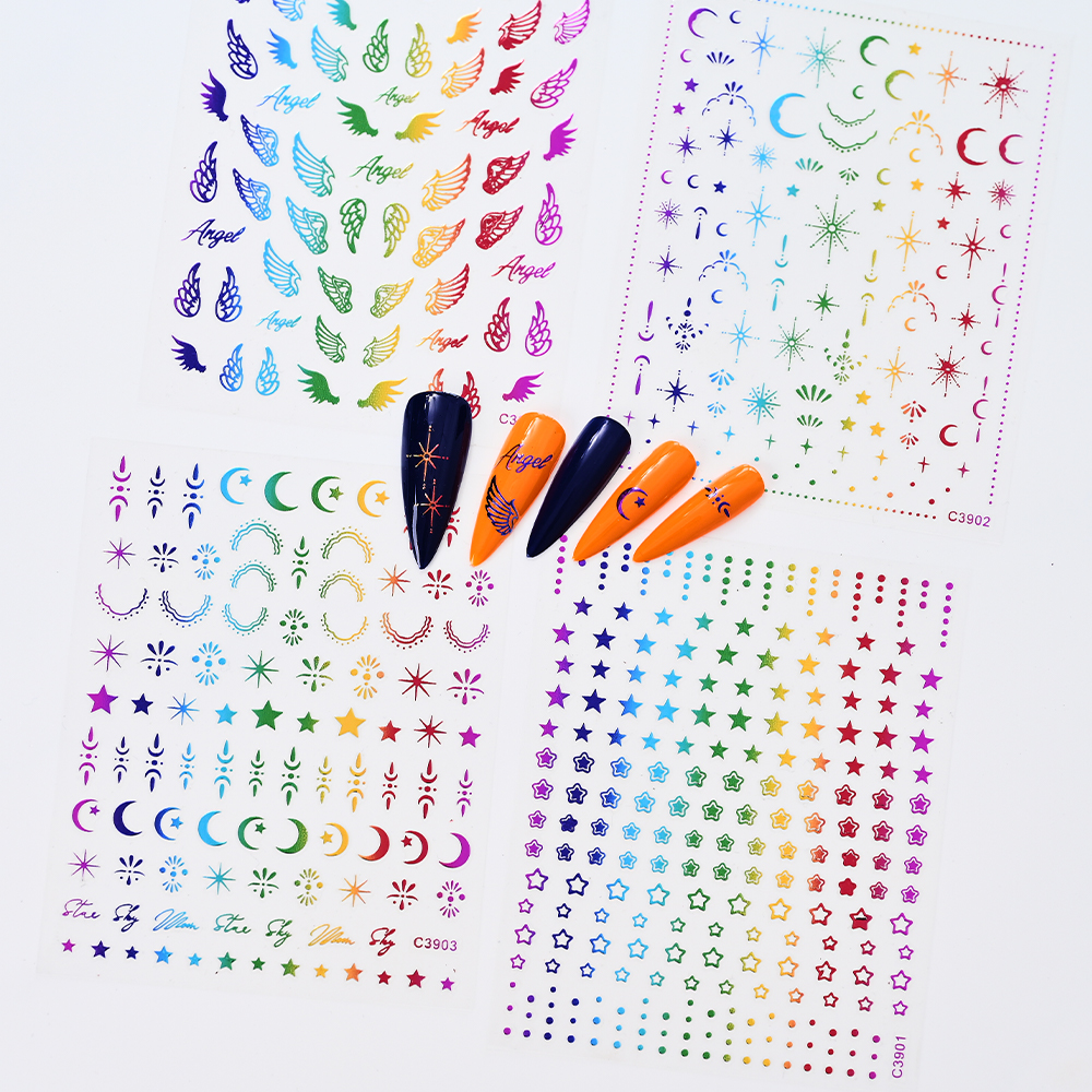 8 Sheets 5D Angel Wings Nail A - Nail Art Vampire incelemesi ve fiyatı