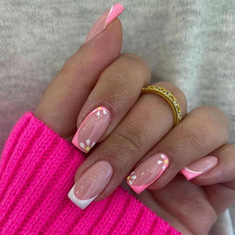 24Pcs Love Rainbow Press on Na - Nail Art Natural incelemesi ve fiyatı