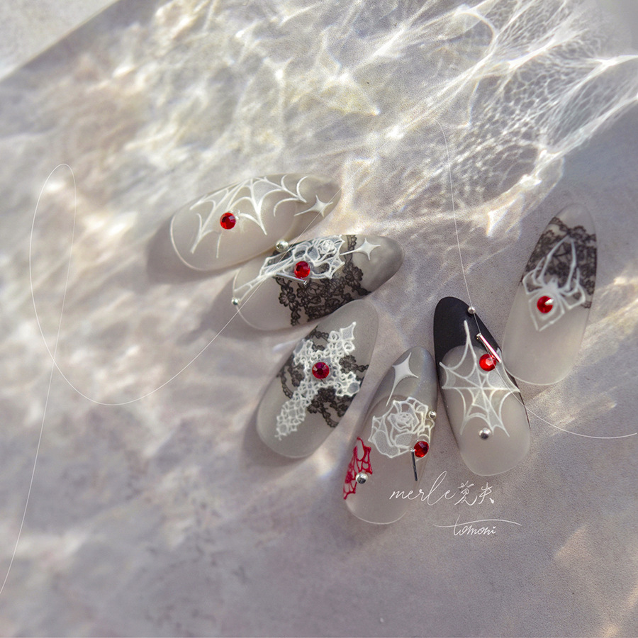 High Quality Halloween Black A - Nail Art Vampire incelemesi ve fiyatı