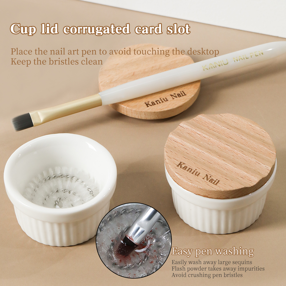 KANIU Smooth Brush Cleaner Cup - Nail Art Sch incelemesi ve fiyatı