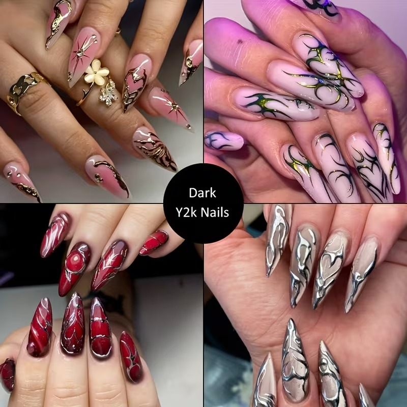 Gothic Nail Art Punk Belt Nail - Nail Art Vampire incelemesi ve fiyatı