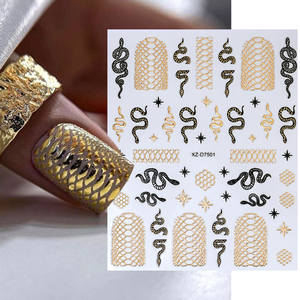 12Pcs 3D Bronzing Snake Sun St - Nail Art Vampire incelemesi ve fiyatı