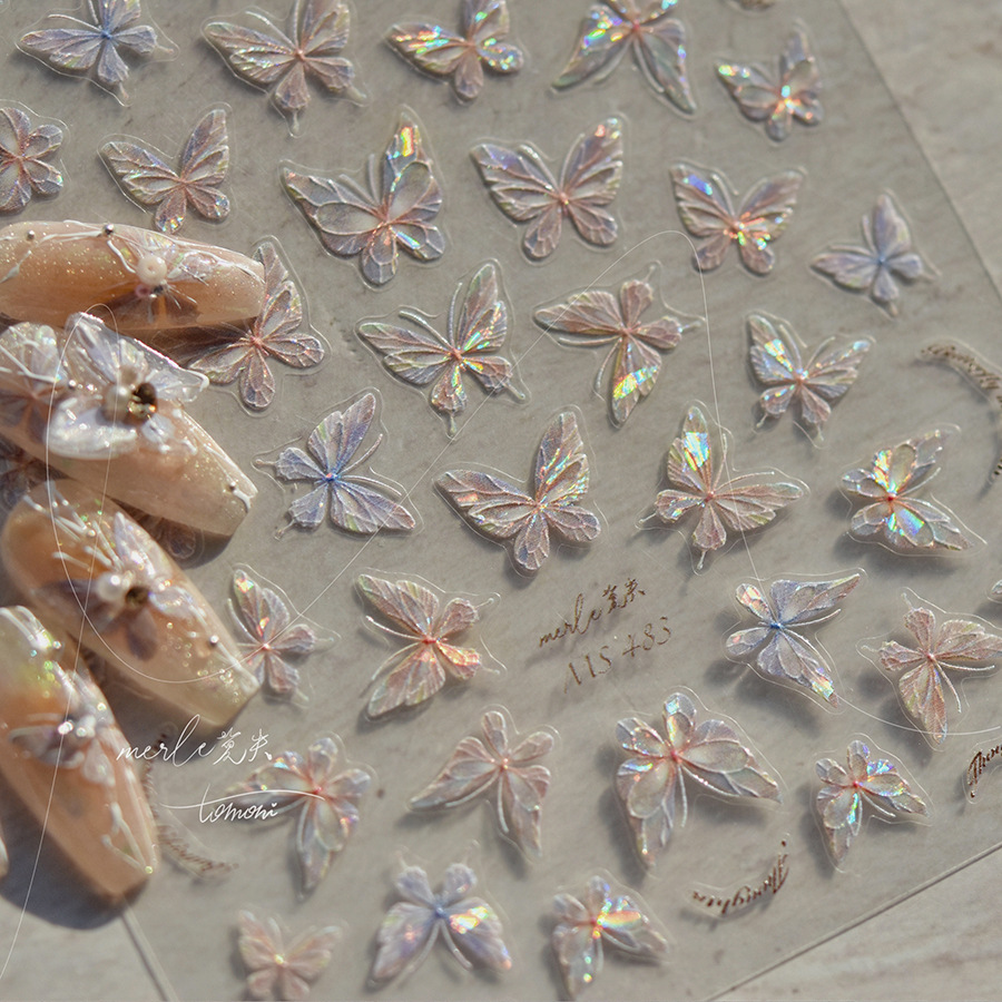Gold Silver Butterfly New Bron - Nail Art Vampire incelemesi ve fiyatı
