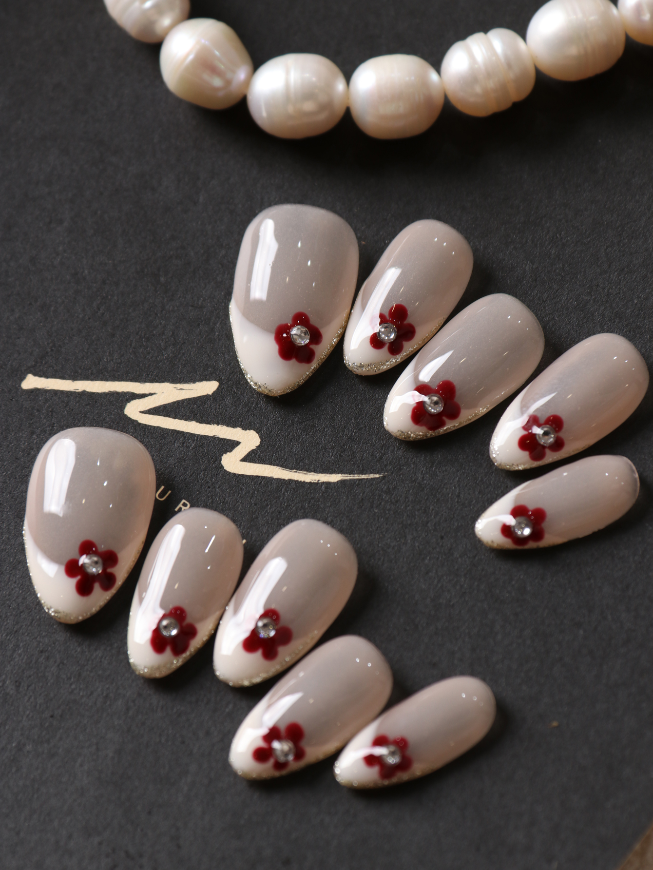 10Pcs Press on Nails Short Whi - Nail Adhesive Tab incelemesi ve fiyatı