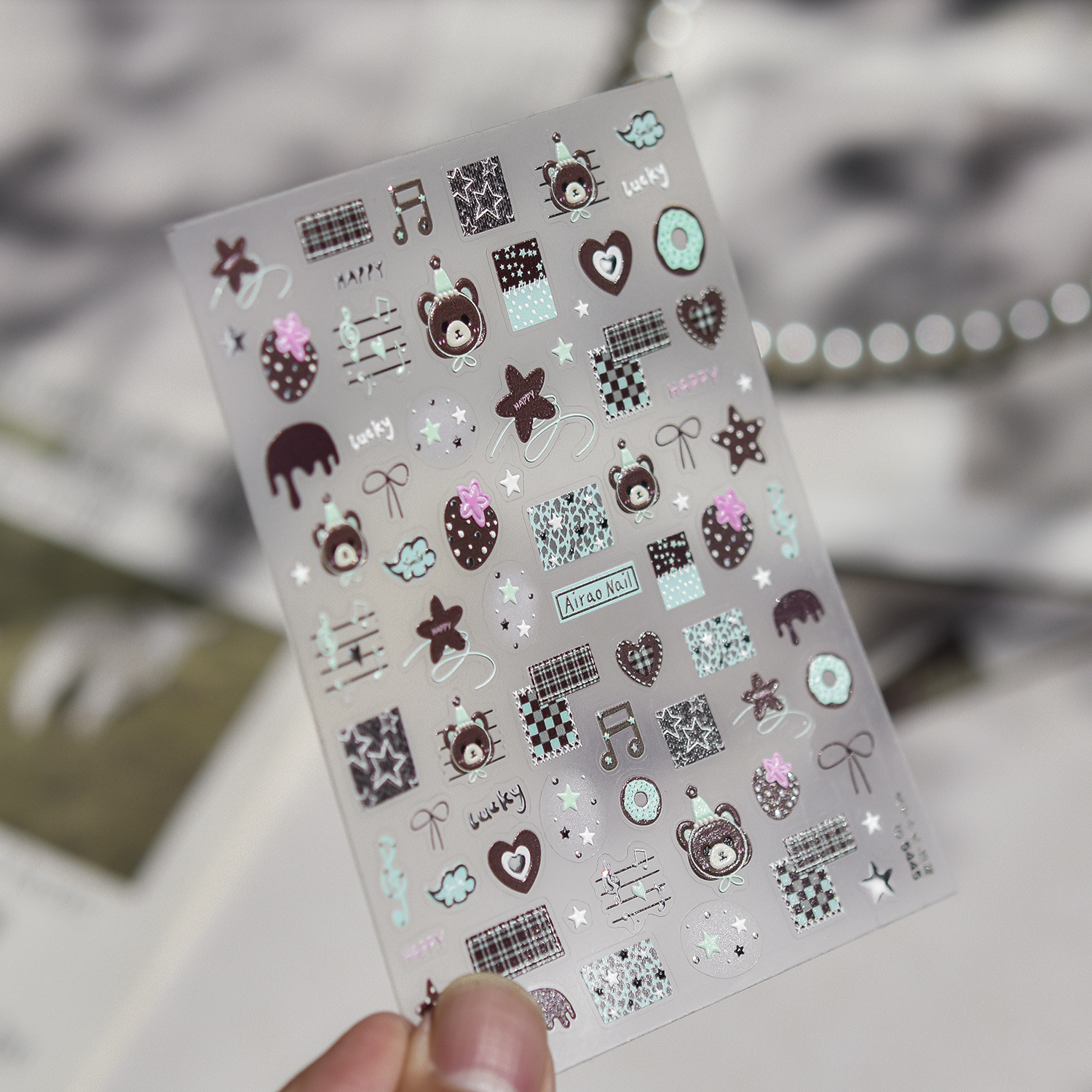 1pcs 5D Embossed Nail Sticker  - Nail Art Vampire incelemesi ve fiyatı