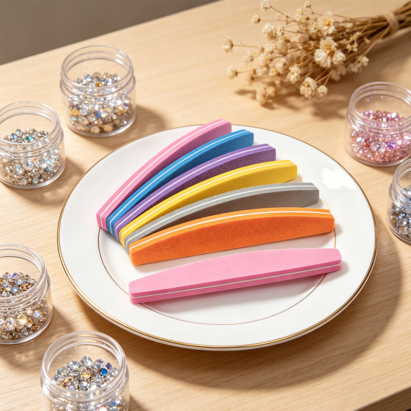 10/50Pcs Boat Sponge Nail File - Nail Art Maroon incelemesi ve fiyatı