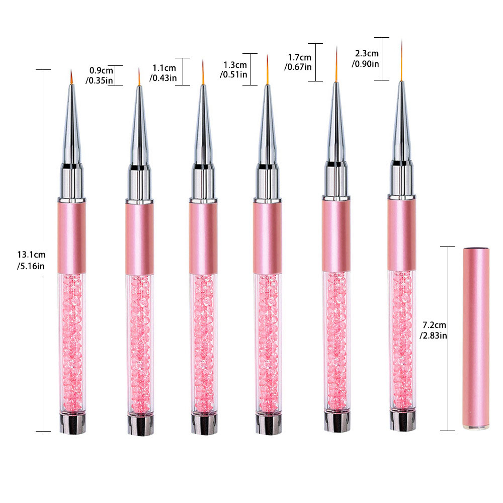 6pcs/Set Acrylic French Stripe - Nail Art Sch incelemesi ve fiyatı