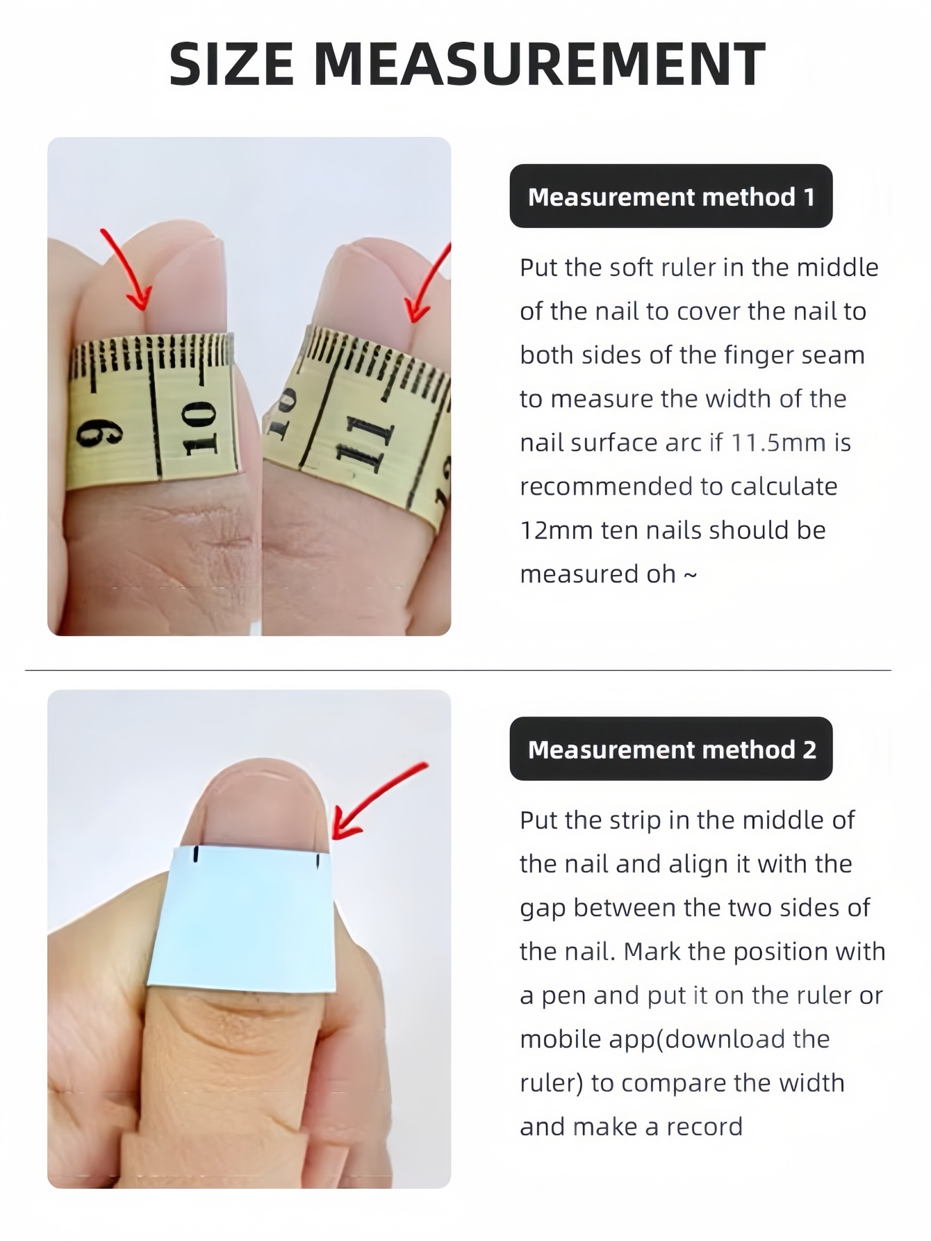 10 Short Black and Red Square- - Nail Adhesive Tab incelemesi ve fiyatı