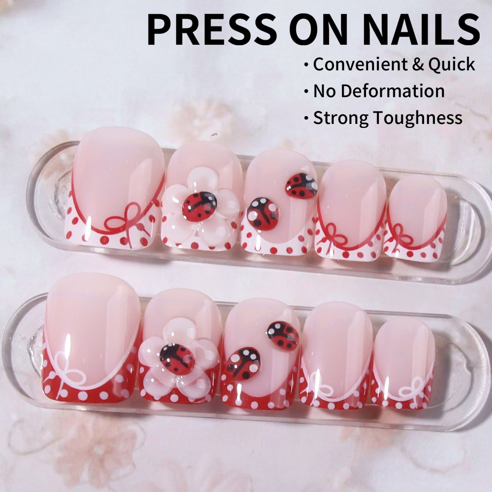 24 pieces per set. Rectangular - Nail Art Red incelemesi ve fiyatı