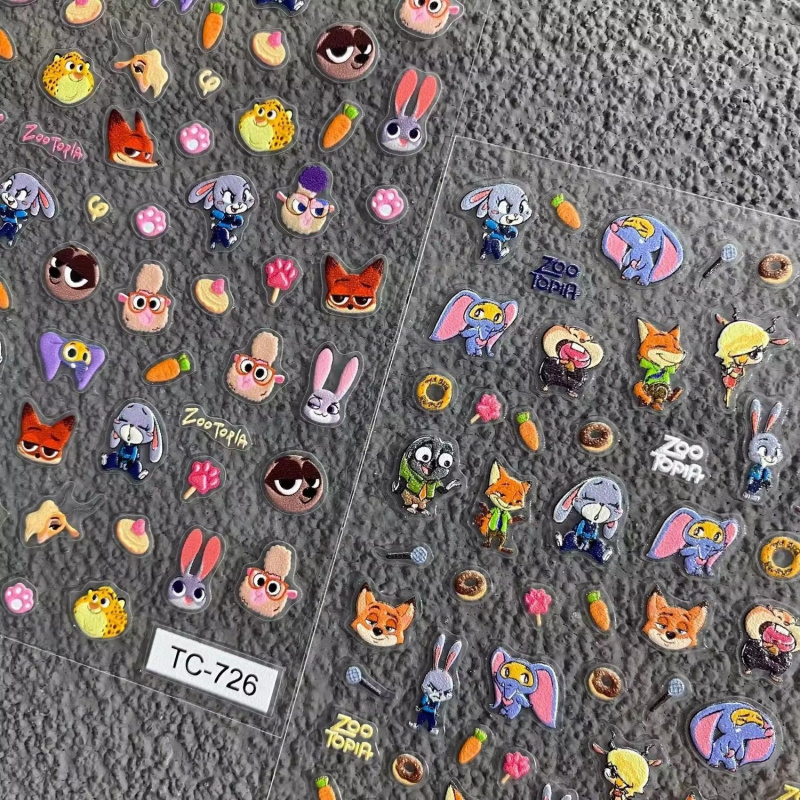 5D 3D Relief Zootopia Kids' Na - Nail Art Zootopia incelemesi ve fiyatı