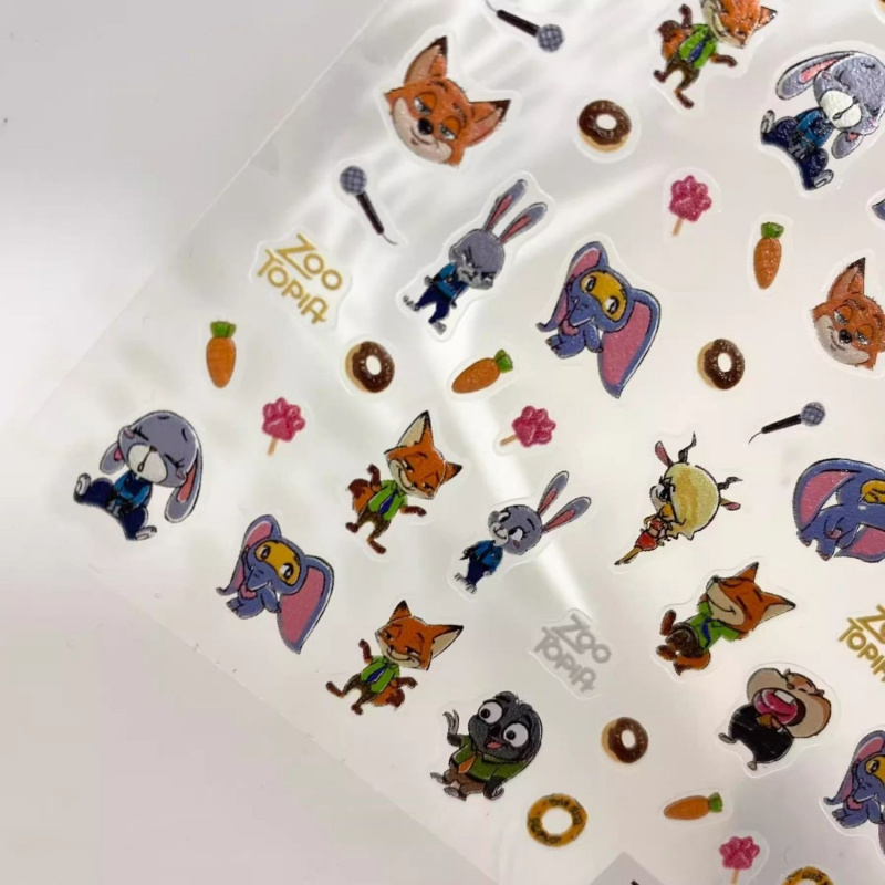 5D 3D Relief Zootopia Kids' Na - Nail Art Zootopia incelemesi ve fiyatı