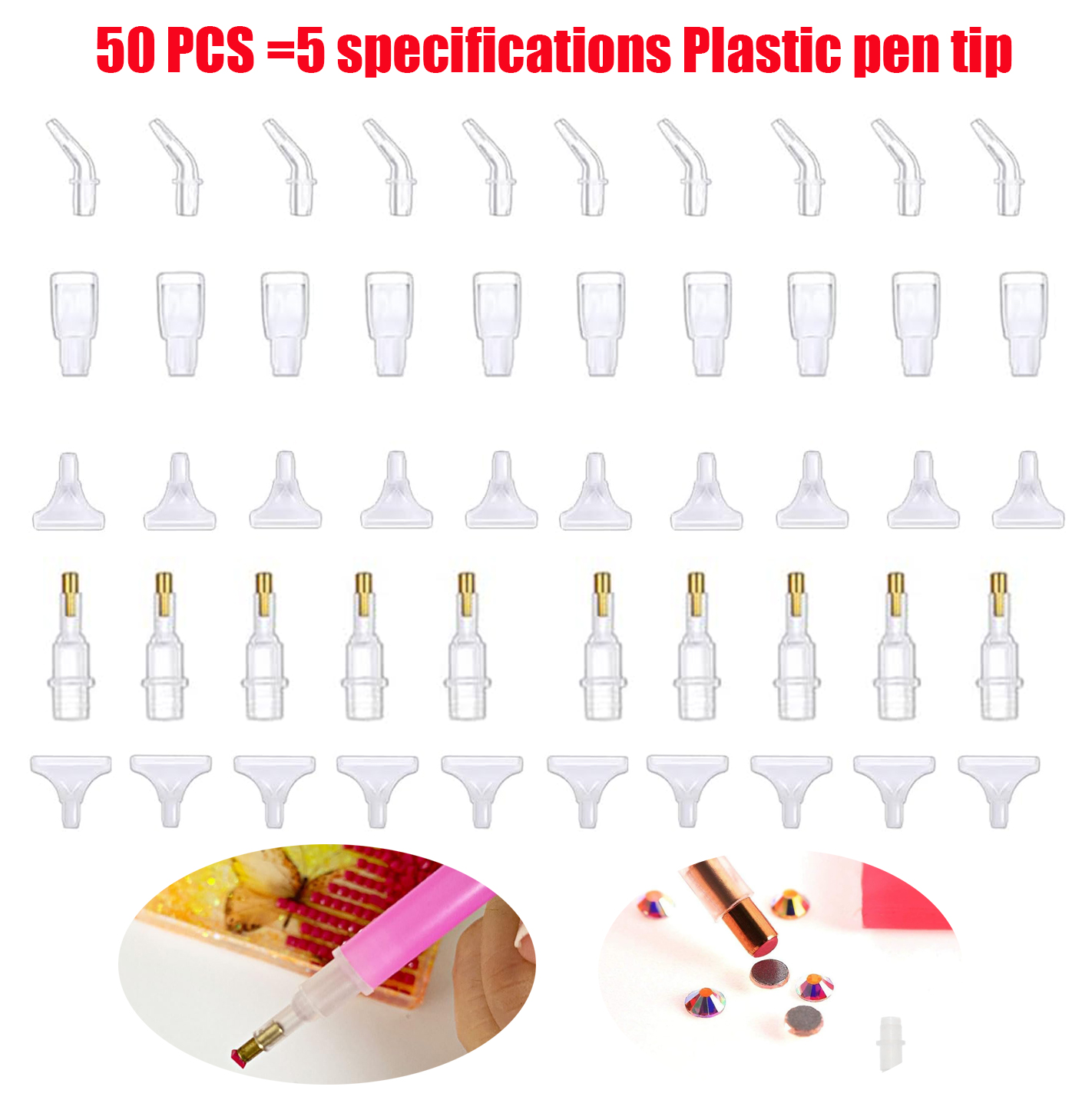 50 Pcs Diamond Painting Art Dr - Nail Art Dotting Tool incelemesi ve fiyatı