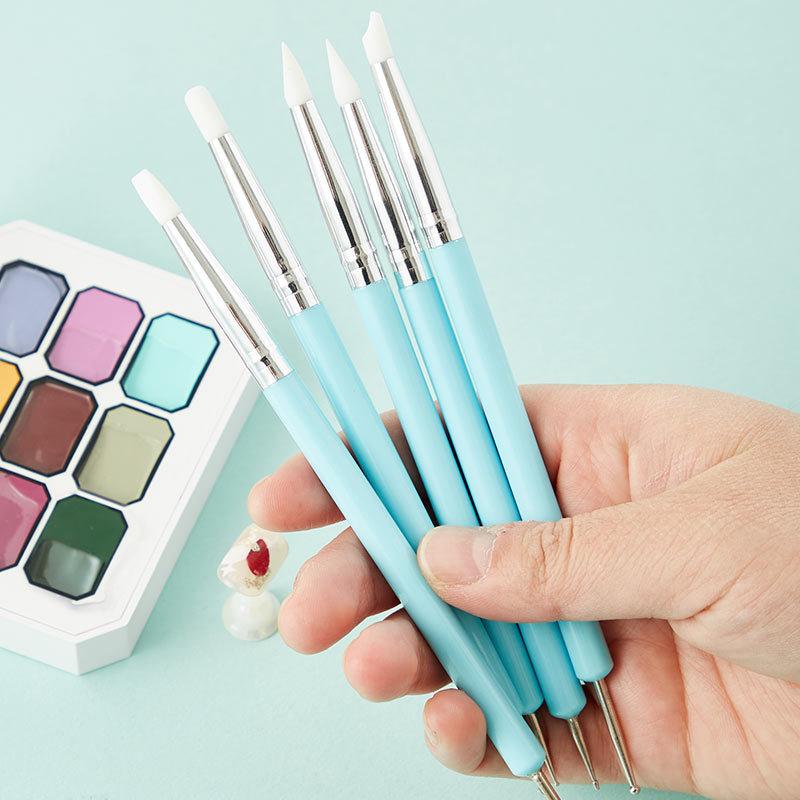 1/10/15Pcs Dual Ended Silicone - Nail Art Dotting Tool incelemesi ve fiyatı