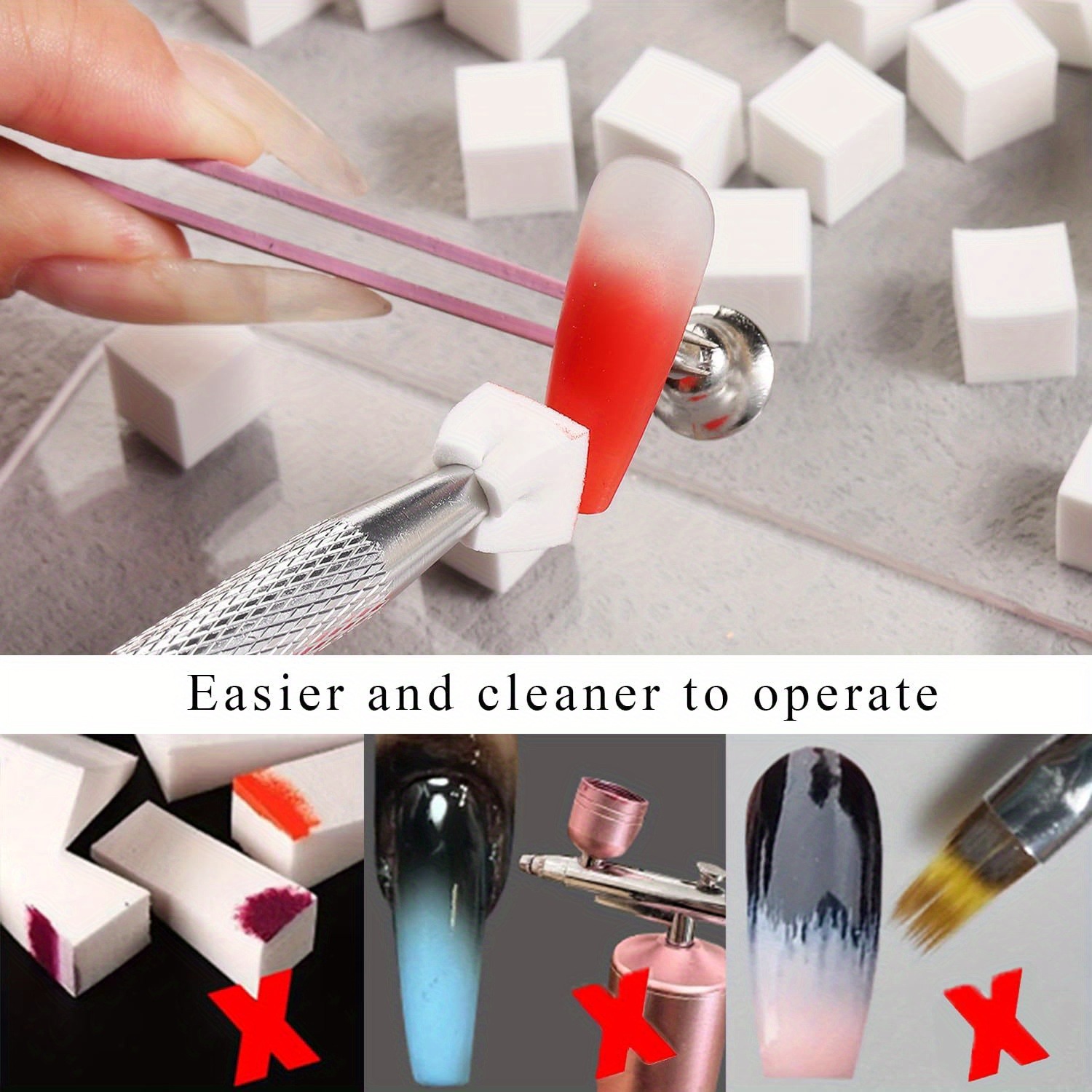 1/50/100Pcs Square Nail Art Sp - Nail Art Sch incelemesi ve fiyatı
