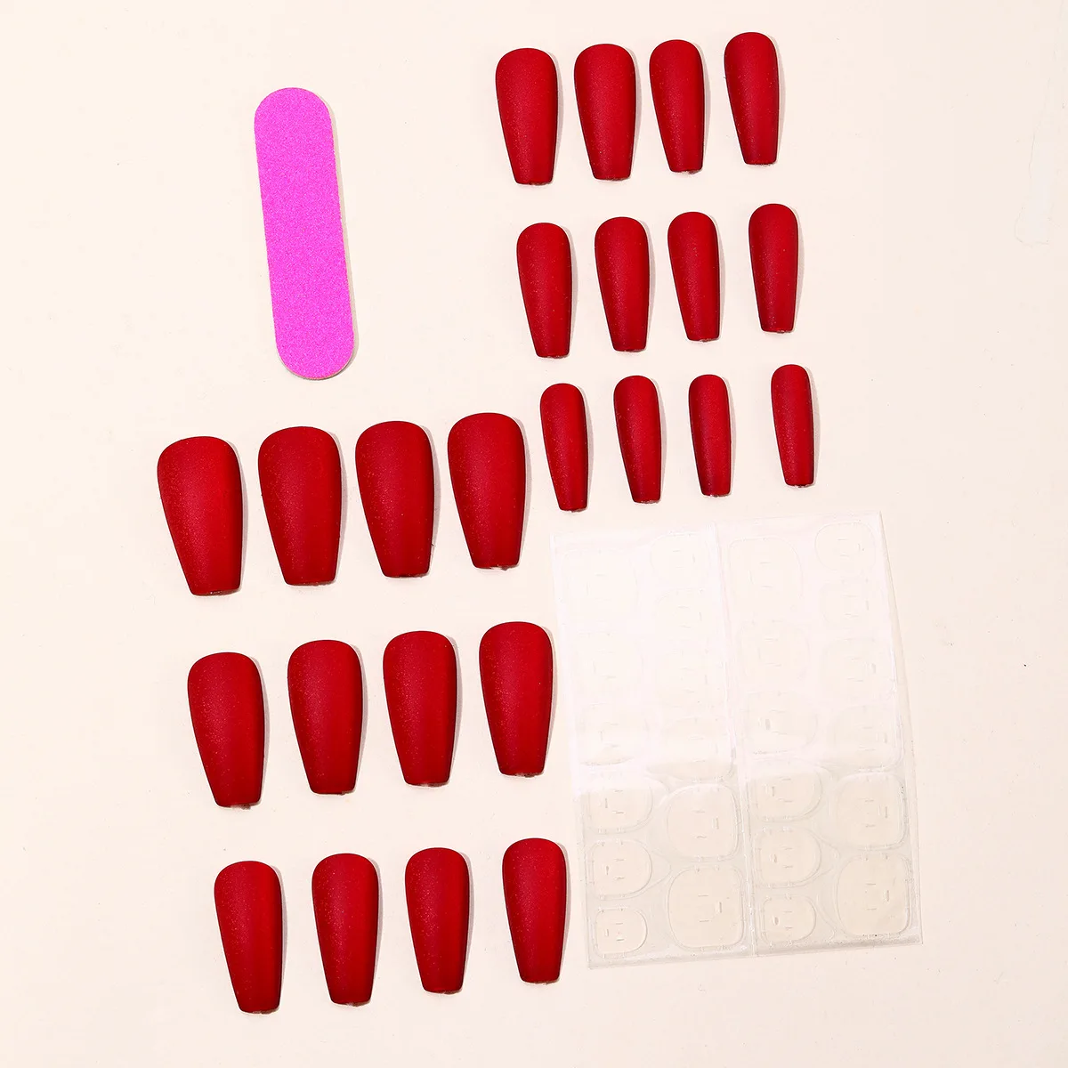 24Pcs Velvet Red Bow Fake Nail - Nail Art Red incelemesi ve fiyatı