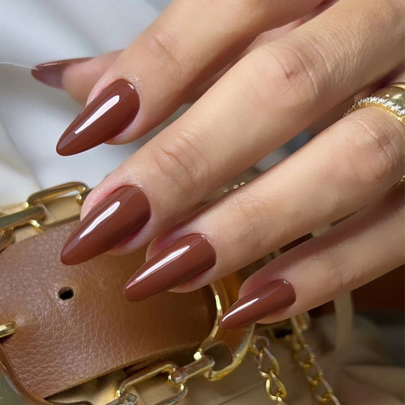 24pcs Solid Color False Nails  - Nail Art Red incelemesi ve fiyatı