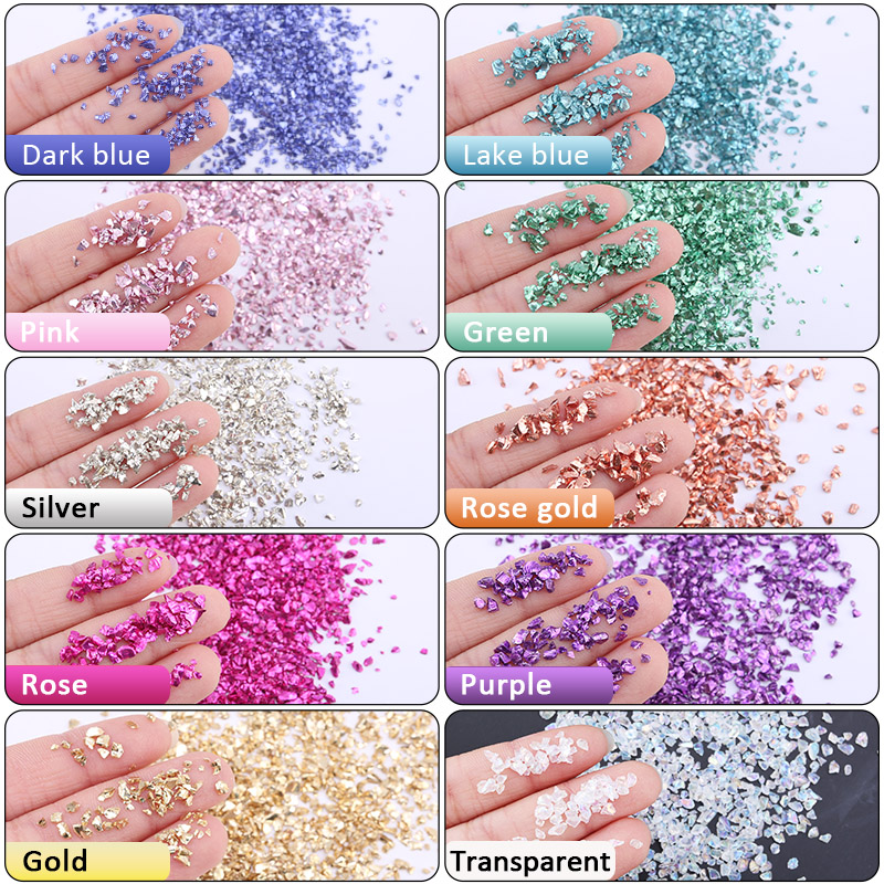 Epoxy Resin Colorful Metallic  - Nail Art Natural incelemesi ve fiyatı