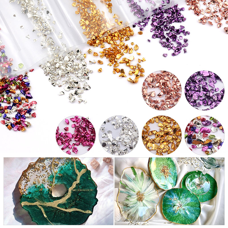Epoxy Resin Colorful Metallic  - Nail Art Natural incelemesi ve fiyatı