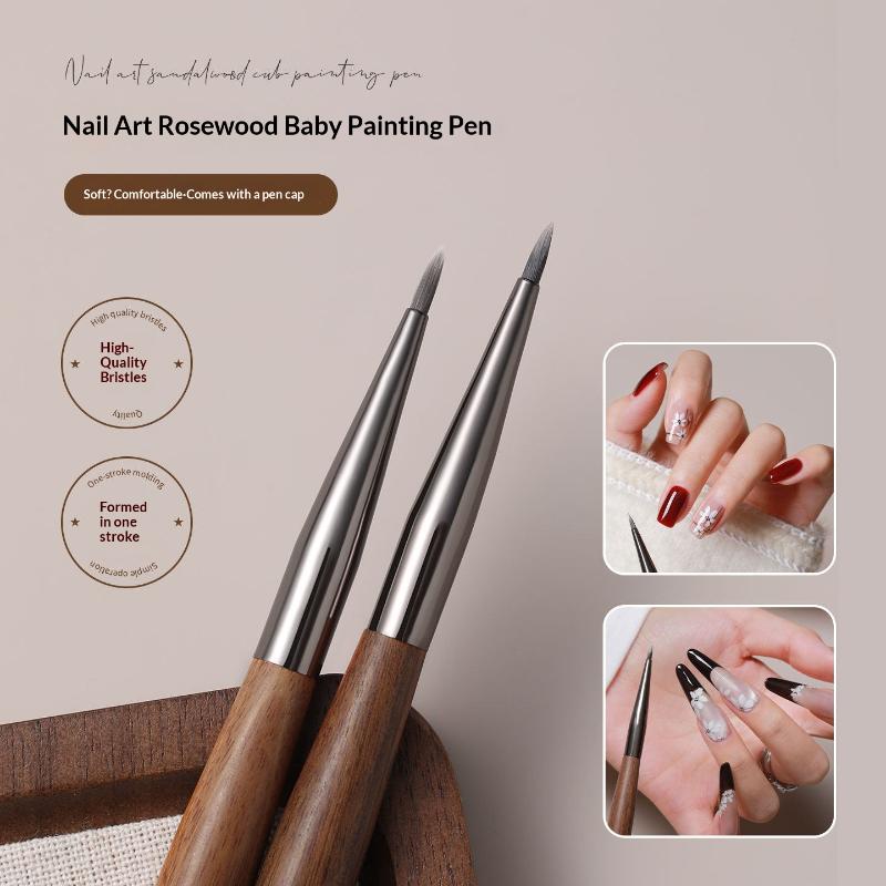 7mm Sandalwood Nail Art Brush  - Nail Art Sch incelemesi ve fiyatı