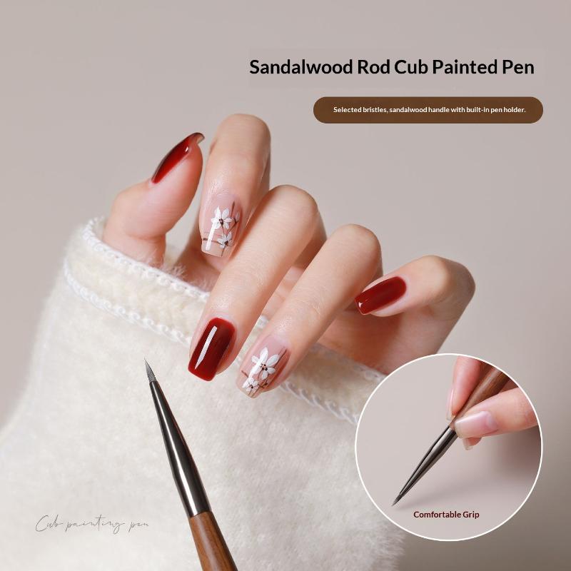 7mm Sandalwood Nail Art Brush  - Nail Art Sch incelemesi ve fiyatı