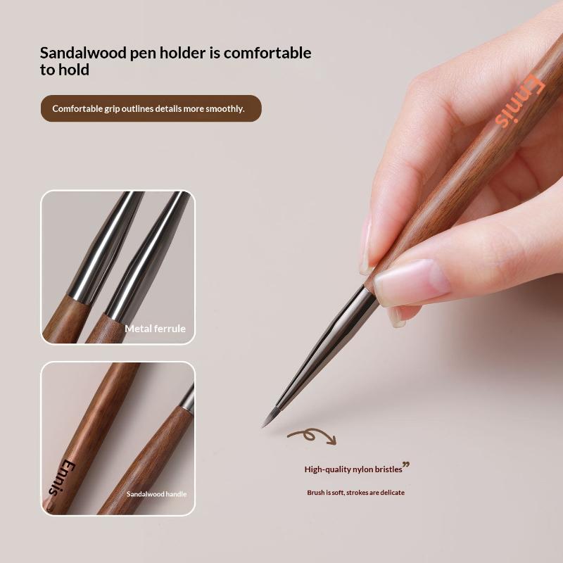 7mm Sandalwood Nail Art Brush  - Nail Art Sch incelemesi ve fiyatı