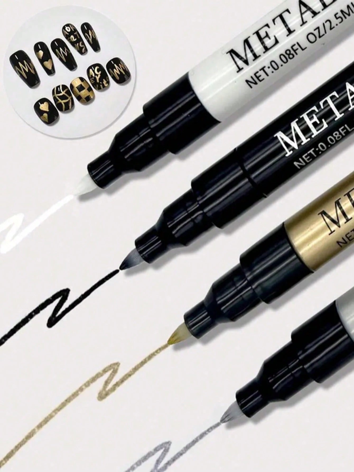 0.8mm 1PC Nail Art Pen, White  - Nail Art Dotting Tool incelemesi ve fiyatı