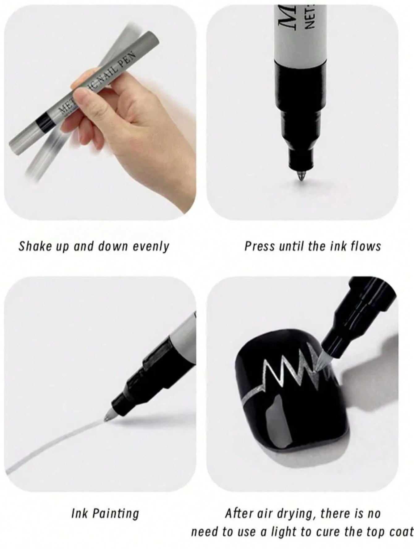 0.8mm 1PC Nail Art Pen, White  - Nail Art Dotting Tool incelemesi ve fiyatı