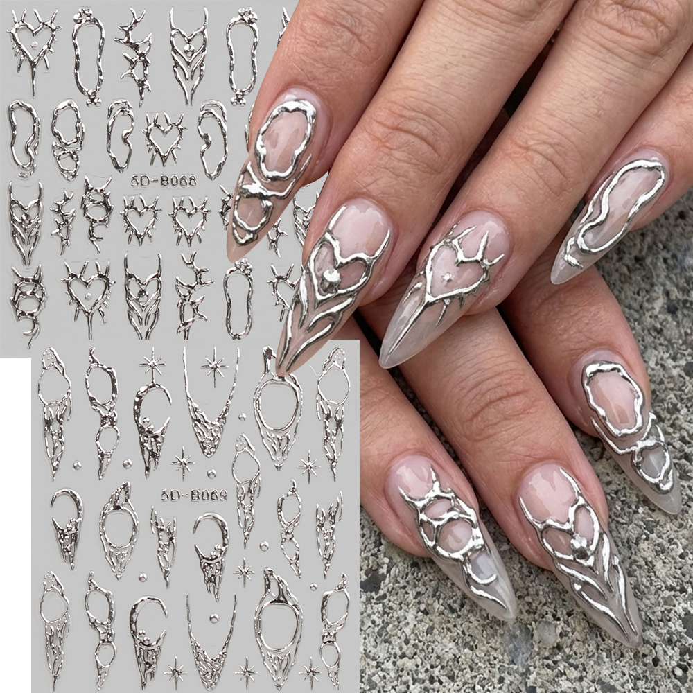 2pcs Vintage Thorns Y2K Nail A - Nail Art Vampire incelemesi ve fiyatı