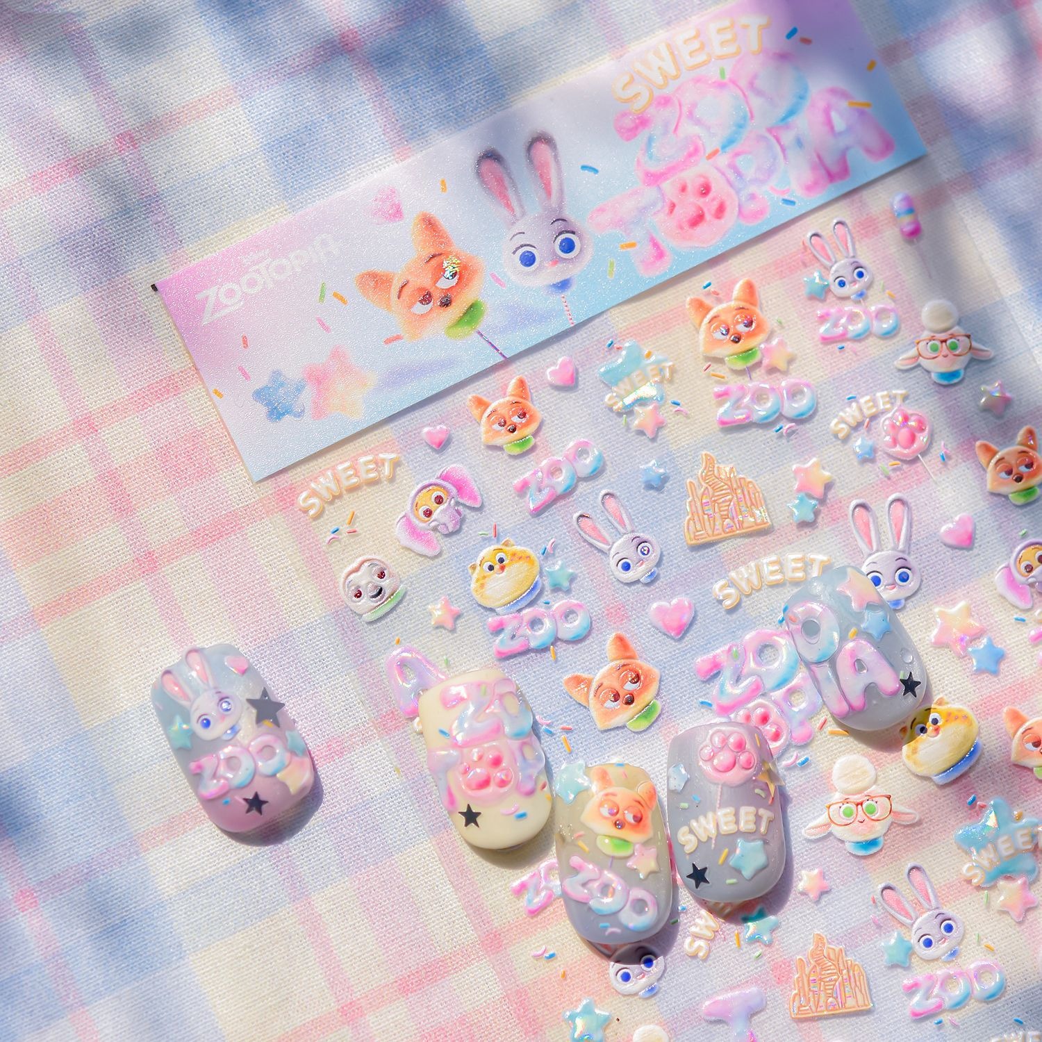 1PCS Emboss Zootopia Nail Stic - Nail Art Zootopia incelemesi ve fiyatı