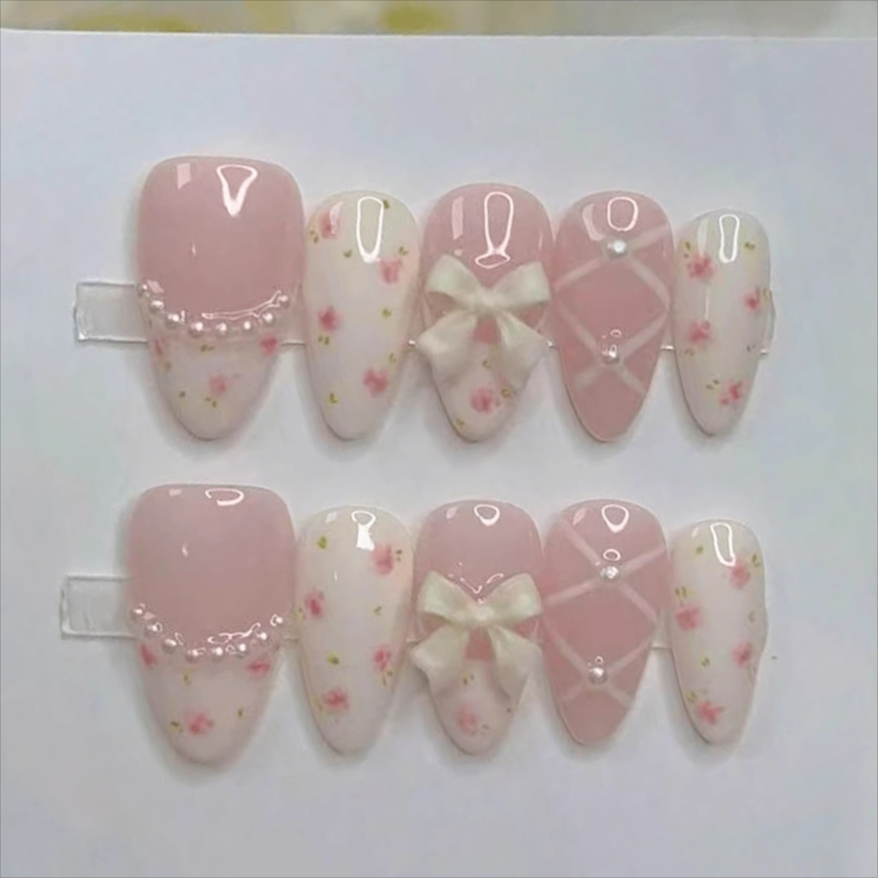 10Pcs Summer Lovely  Red Straw - Nail Art Red incelemesi ve fiyatı