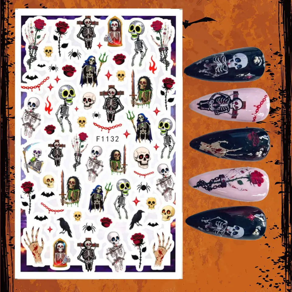 Halloween Nail Decals Featurin - Nail Art Vampire incelemesi ve fiyatı