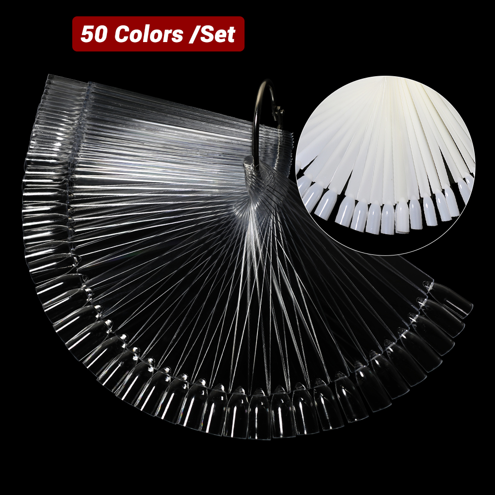 50Pcs False Nail Display Stick - Nail Art Natural incelemesi ve fiyatı