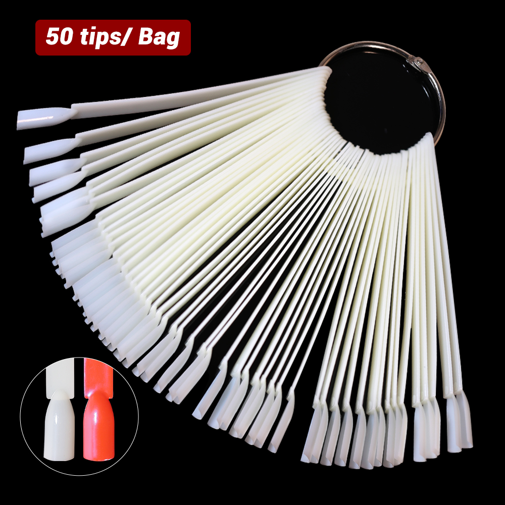 50Pcs False Nail Display Stick - Nail Art Natural incelemesi ve fiyatı