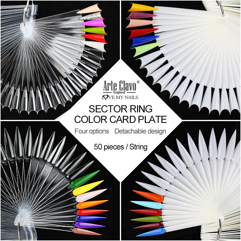 50Pcs False Nail Display Stick - Nail Art Natural incelemesi ve fiyatı