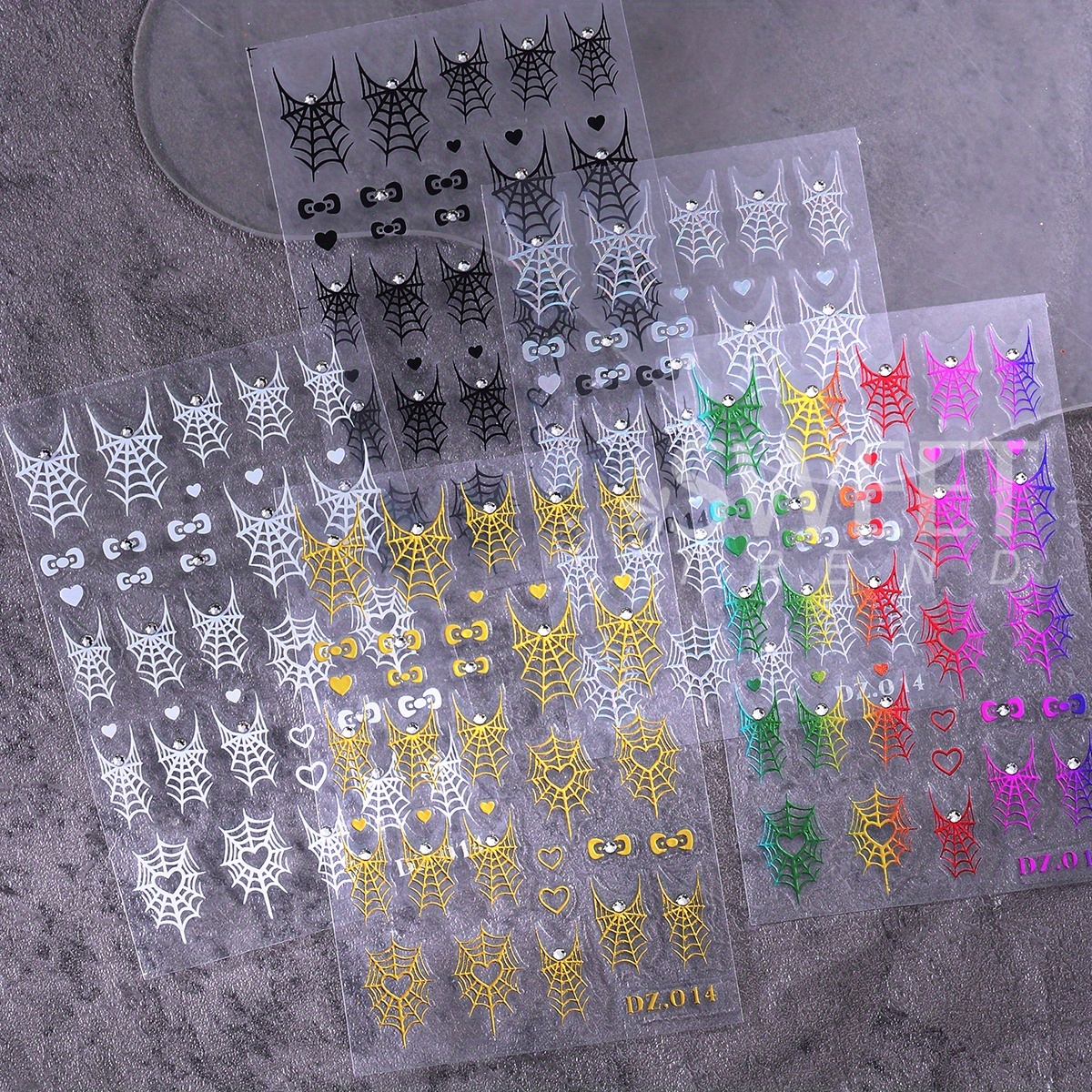 5pcs Halloween French Spider W - Nail Art Vampire incelemesi ve fiyatı
