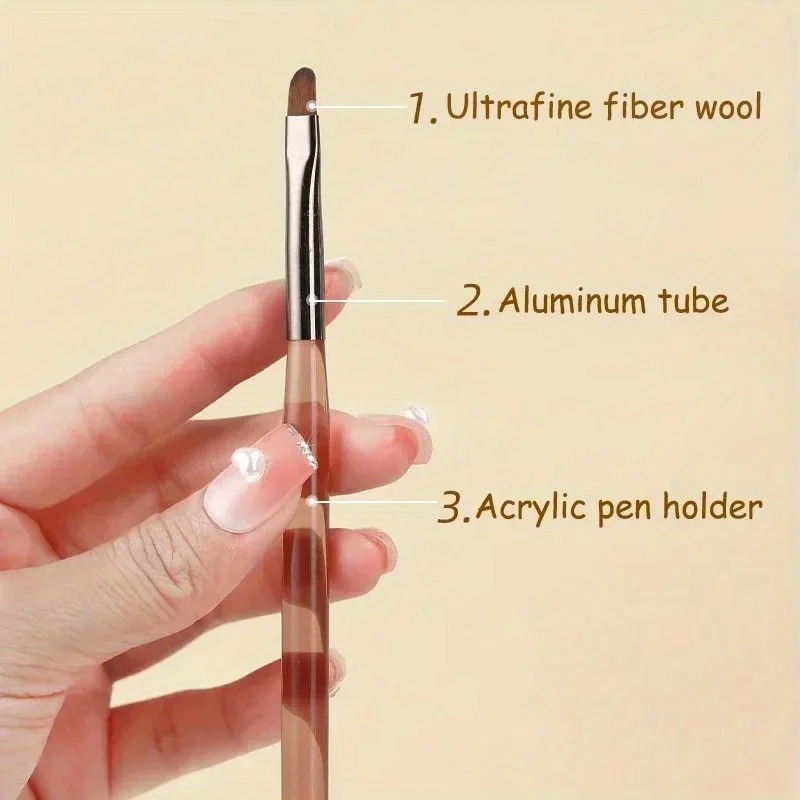 9PCS UV Gel Nail Brush Liner D - Nail Art Sch incelemesi ve fiyatı