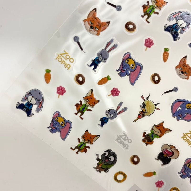 Cute Cartoon Zootopia Nail Art - Nail Art Zootopia incelemesi ve fiyatı