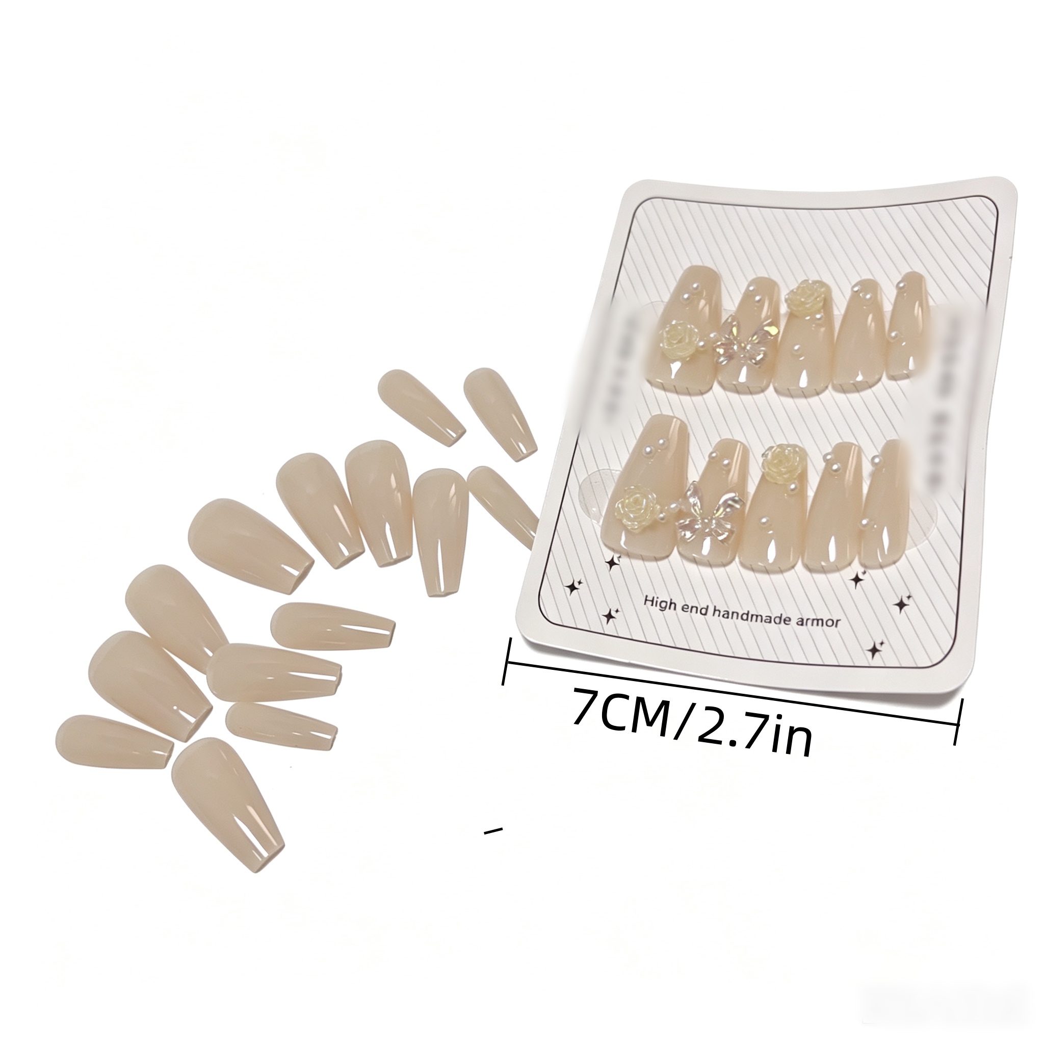 Press-on nails 24 pieces + ful - Nail Art Natural incelemesi ve fiyatı