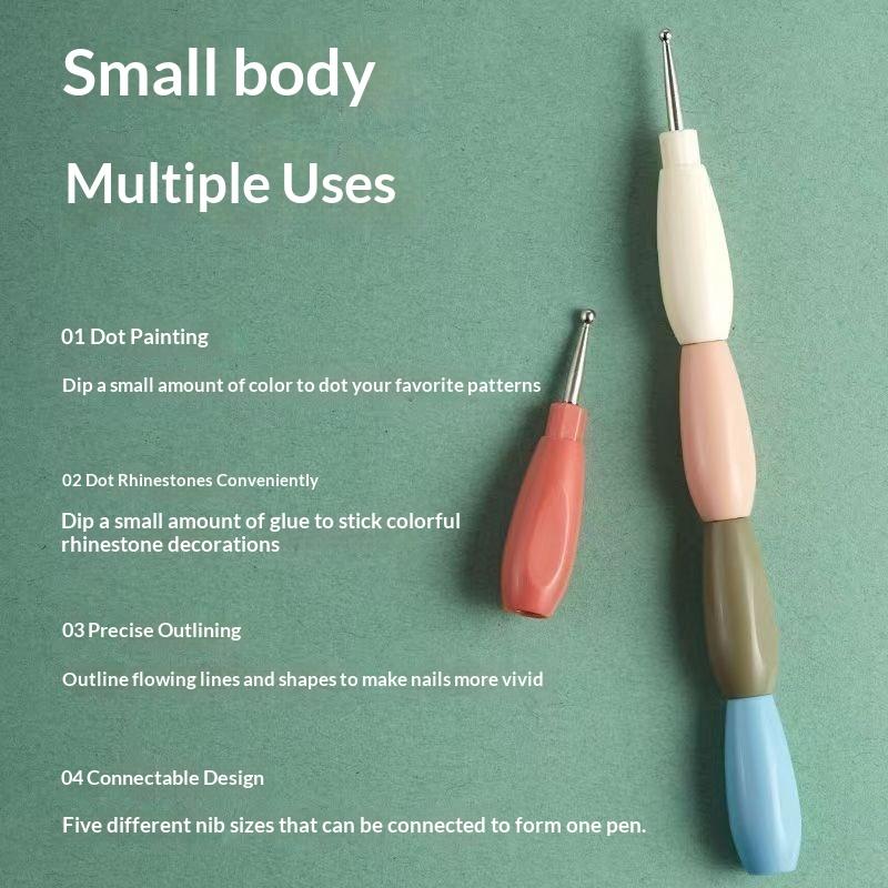 Nail Art Dotting Pen Set 5Pcs  - Nail Art Dotting Tool incelemesi ve fiyatı