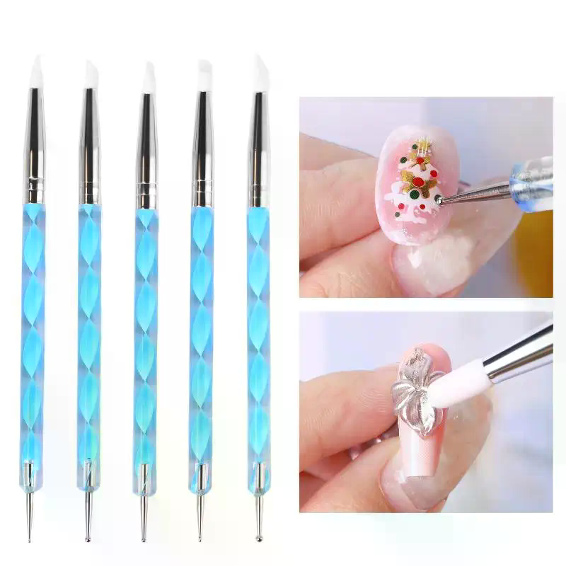 5 Pcs Silicone Clay Sculpting  - Nail Art Dotting Tool incelemesi ve fiyatı