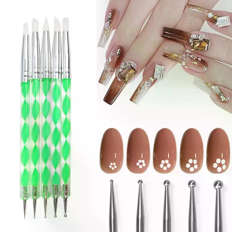 5 Pcs Silicone Clay Sculpting  - Nail Art Dotting Tool incelemesi ve fiyatı